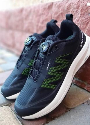 Salomon sensifit  чорні з салатовим кросівки кеди чоловічі саломон літні весняні демісезонні демісезон низькі текстильні сітка легкі топ якість