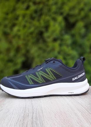 Salomon sensifit  чорні з салатовим кросівки кеди чоловічі саломон літні весняні демісезонні демісезон низькі текстильні сітка легкі топ якість9 фото