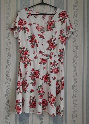 Натуральное платье h&m, вискоза