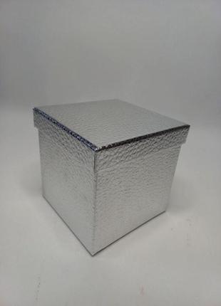 Коробка подарункова 185 х 185 х 185 мм «silver», у формі куба