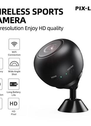 Мини камера видеонаблюдения a10 hd ip wifi ночная съёмка