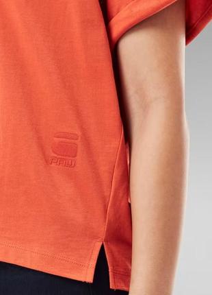 Женская футболка g-star joosa t-shirt v-neck acid orange оригинал3 фото
