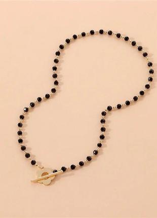 Цепочка с цветком блестящий нежный, чекер на шею винтажный, ожерелье колье винтаж