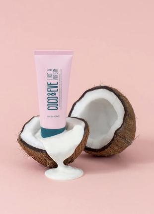 Coco & eve like a virgin глибоко поживна маска для блиску та шовковистості волосся, 60 мл