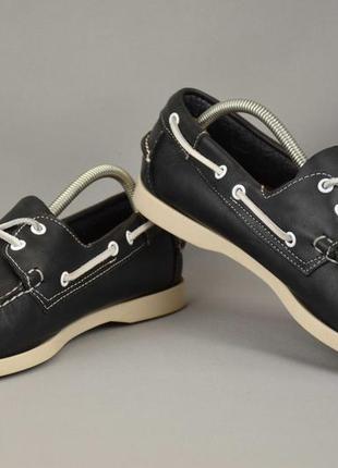 Sebago docksides portland туфлі топсайдери мокасини чоловічі шкіряні домінікана оригінал 44 р/29 см4 фото