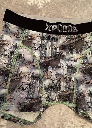 Стильні чолові труси з принтом велосипеди xpooos