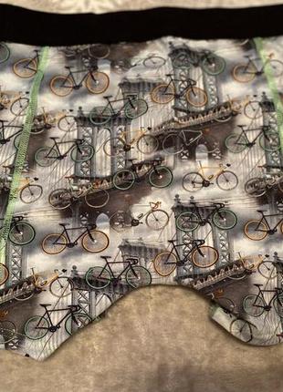 Стильные лобовые трусы с принтом велосипеды xpooos