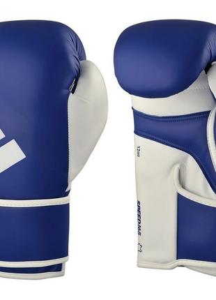 Боксерские перчатки adidas speed 165 с лицензией wako | сине/белый | adidas adisbg165wk