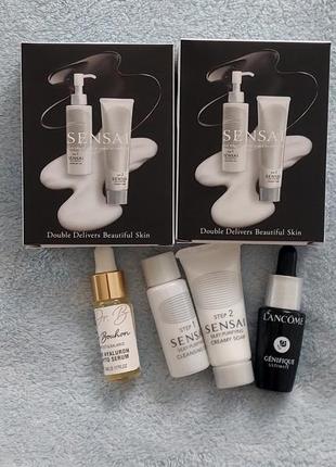 Sensai мініатюри набор  cleansing oil creamy soap