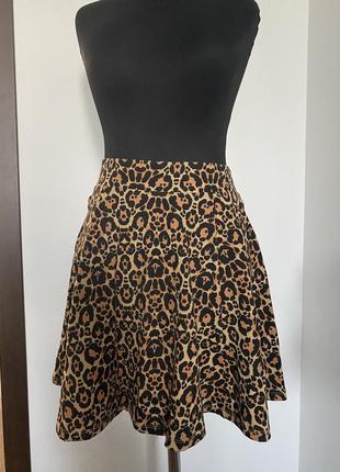 Юбка леопардовая