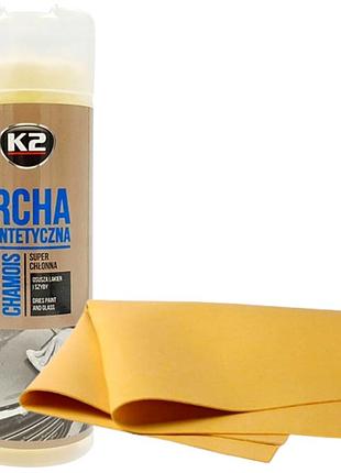 Салфетка k2 synthetic chamois влажная в тубусе 66 см х 43 см