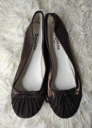 Repetto балетки туфли лодочки кожа кожа кожаные кожаные пишки