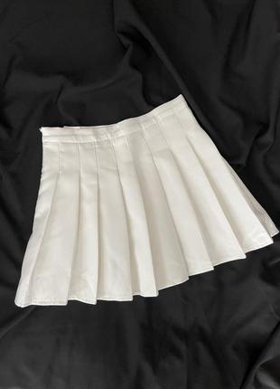 Теннисная юбка юбка белая с шортиками