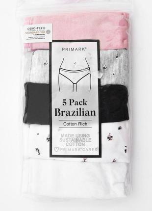 Трусики бразильяны primark