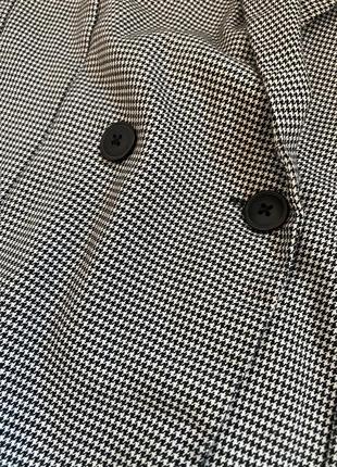 Актуальное платье жакет, безрукавка, принт гусиная лапка, стильная, модная, трендовая