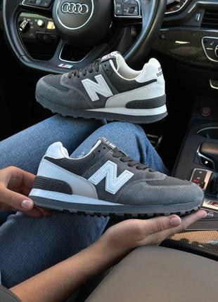 Жіночі кросівки new balance ml 574 grey white new