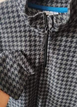 Жіноча кофта гусяча лапка із застібкою3 фото