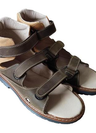 Ортопедические сандалии с супинатором foot care fc-113 размер 35 коричневые