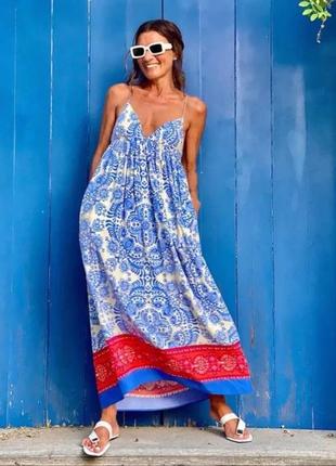 Сарафан плаття з відкритою спинкою з карманами zara льон
