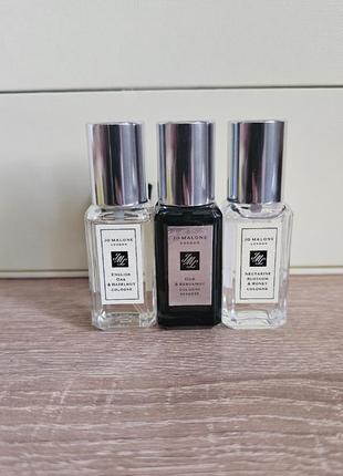 Jo malone nectarine blossom &honey, oak hazelnut,  oud & bergamot