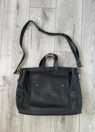 Сумка кожаная bagllet оригинал, черная