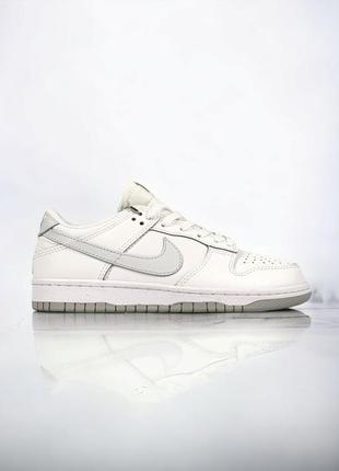 Кроссовки nike sb dunk low triple •white 1920.gray• арт #335