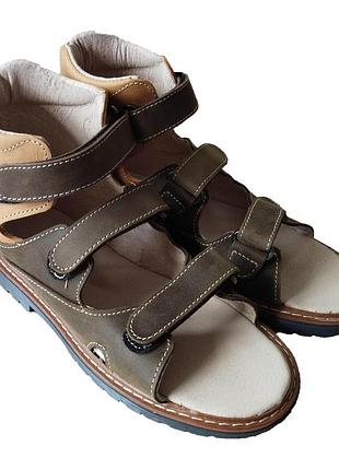 Ортопедические сандалии с супинатором foot care fc-113 размер 27 коричневые