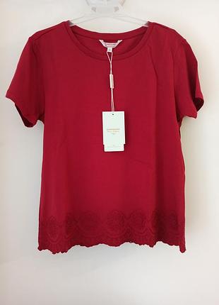 Футболка с декорированным краем clockhouse