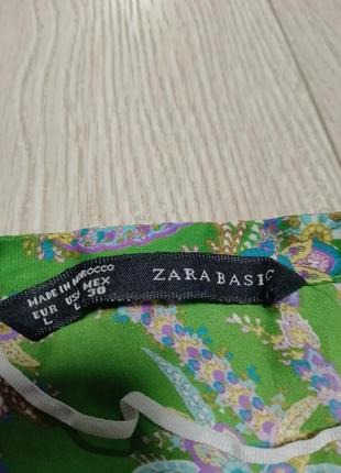 Сукня зелена у принт zara2 фото