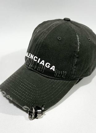 Джинсова кепка бейсболка з кільцями