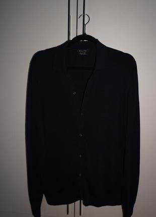 Тонкая трикотажная рубашка massimo dutti