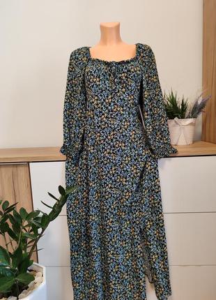 Платье макси в цветочный принт!