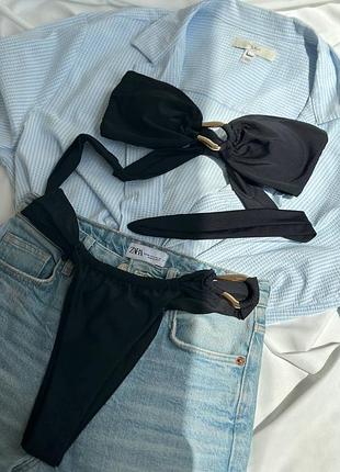 Женский черный купальник