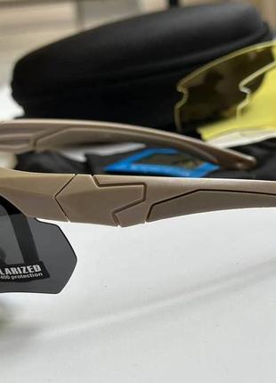 Окуляри тактичні зі змінними лінзами polarized 3в1.2 фото