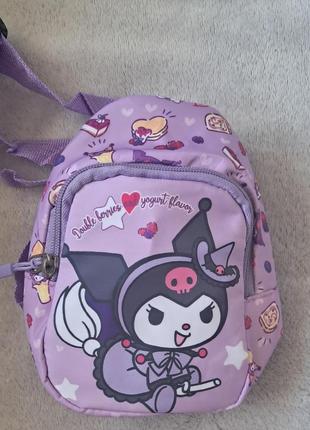 Детская поясная сумка бананка куроми, сумка слим, кросс боди, сумка для девочки...