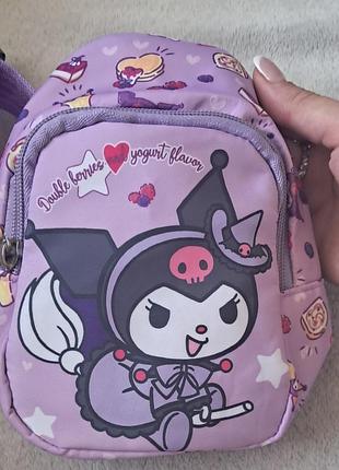 Детская поясная сумка бананка куроми, сумка слим, кросс боди, сумка для девочки...