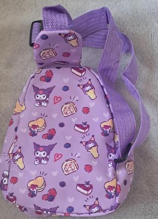 Детская поясная сумка бананка куроми, сумка слим, кросс боди, сумка для девочки...