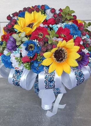 Букет нареченої, букет - дублер в українському стилі