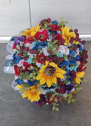 Букет нареченої, букет - дублер в українському стилі