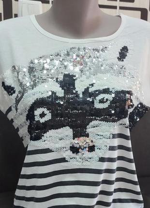 Женская футболка zara р. l