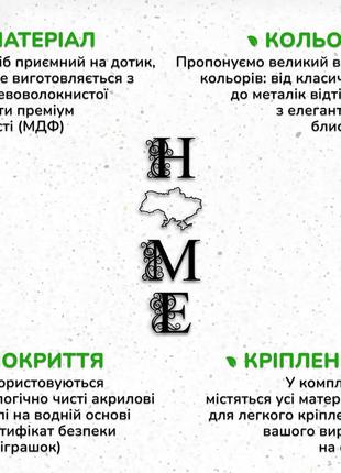 Настінний декор для дому, картина лофт "спогади про дім карта україни", декоративне панно 15x48 см7 фото