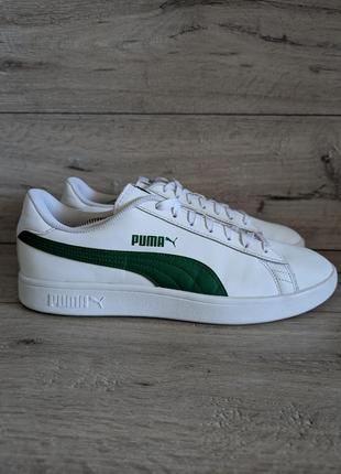 Кроссовки б/у пума puma smash v2 46 р 30 см кожа