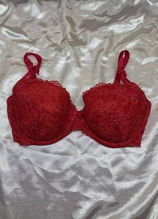 Ідеальний червнтй мережевний сексуальний бюстгальтер ліфчик з паролоновими чашками чашка f d e золотистий