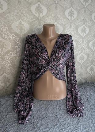 Топ zara. блуза жіноча. блуза шифонова. нарядний топ