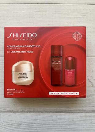 Набір для розгладження  зморшок power wrinkle smoothing shiseido tokyo