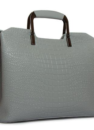 Женская кожаная сумка белая alex rai большая женская сумка класическая женская сумка стильная сумка7 фото