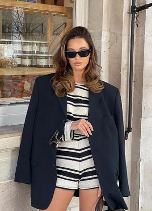 Ідеальний базовий дуже якісний  оверсайз піджак з костюмної сумішевоі вовни zara