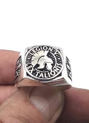 Перстень "legion v  lex talionis" (срібло)2 фото
