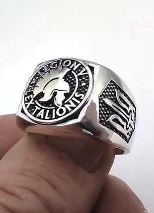 Перстень "legion v  lex talionis" (срібло)3 фото