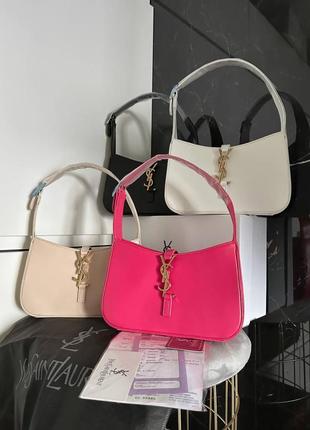 Сумка женская в стиле ysl hobo pink9 фото